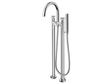 EXCLUSIVE CRIEV108 - Floor standing bathtub mixer with hand shower by CRISTINA Rubinetterie - view 2